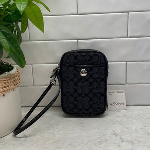 Vintage Coach Mini Canvas Logo Canvas Pouch (rare find) F60507